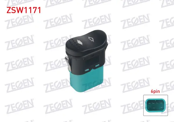 Cam Açma Anahtarı Tekli 6 Pin Ford Transit (V184)-(V347) 2000-2014