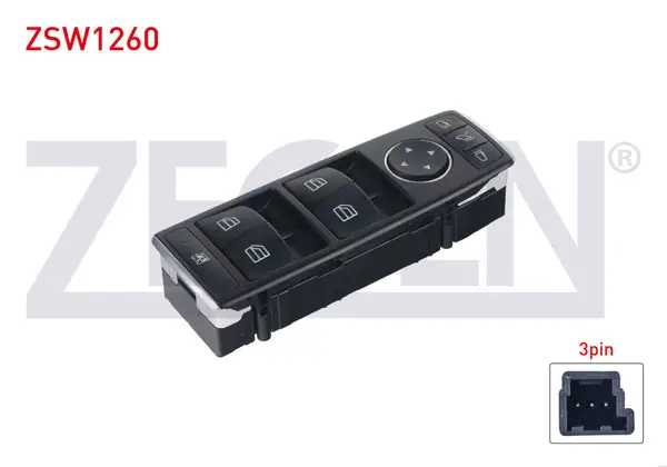 Cam Açma Anahtar Grup Ayna Ayarlı Otomatik Katlanır Ayna 3 Pin Mercedes C (W204) / E (W212) / Glk (X204) 2007 -