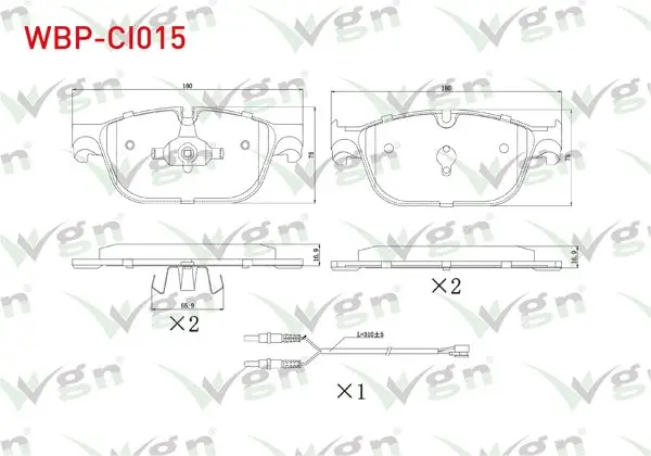 Fren Balata Ön Fişli Citroen C4 1.6 Thp 2009-2016 / Ds4 1.6 Thp-2.0 HDI 2011-/ Ds5 1.6 E-HDI-1.6 Thp 2011-/ Peugeot 308 1.6 Thp 2007-2013 / 508 1.6 HDI-1.6 Thp-2.0 HDI-2.2 HDI 2010 -