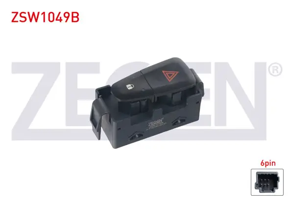 Kapı Kilit Ve Flaşör Anahtarı 6 Pin Renault Megane III-Scenic III 2008-2015 / Dacia Lodgy-Sandero-Dokker 2008 -