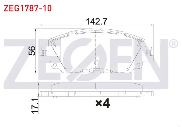 Fren Balata Ön Toyota Rav 4 V (_A5_, _H5_) 2.5 Hybrid 2018-/ Corolla Cross 1.8 Hybrıd