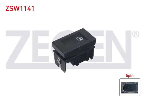 Cam Açma Anahtarı Tekli 5 Pin Volkswagen Polo Classic 1995-2001