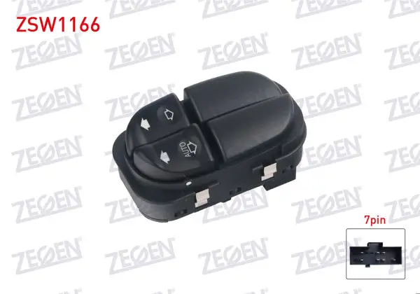 Cam Açma Anahtarı Çiftli 2 Cam Otomatik 7 + 1 Pin Çerçeveli Ford Mondeo II 1996-2000