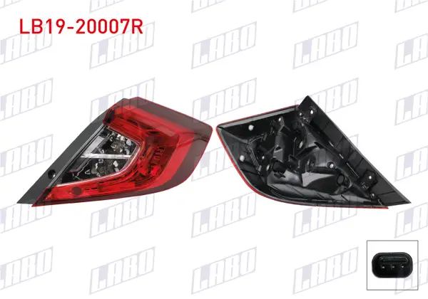 Stop Sağ Dış Honda Civic Sedan Fc5 2016-2022
