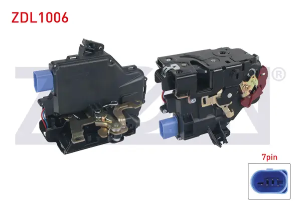 Kapı Kilidi Motorlu Sol Arka 7 Pin Volkswagen Golf V-Caddy III-Jetta III-Touareg-Touran 2003-2015 / Skoda Octavia 2004-2012 / Seat Toledo III-Altea 2004 -