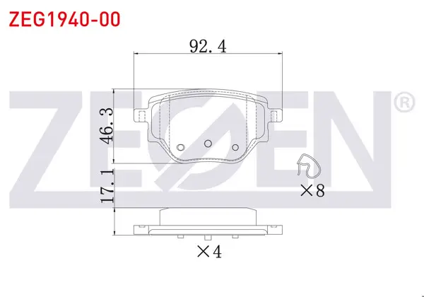 Fren Balatası Arka Peugeot 208 II-2008 II 1.2 Puretech-1.5 Bluehdı 2019-/ Opel Corsa F 1.2-1.5 D 2019-/ Citroen C4 X