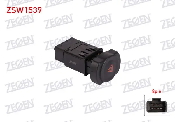 Flaşör Anahtarı 8 Pin Dacia Duster 2010-/ Sandero 2008 -