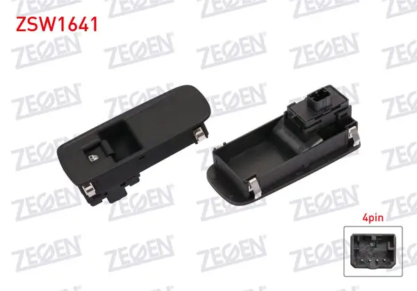 Cam Açma Anahtarı Tekli Çerçeveli 4 Pin Alfa Romeo Mıto 2008 -