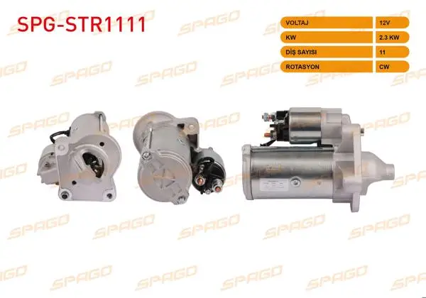 Marş Motoru 12V 2.3Kw 11 Dıs Cw (Str3490) Focus II III-Mondeo IV V / S40 S60 S80 (Dizel Start-Stoplu Araclar İçin)