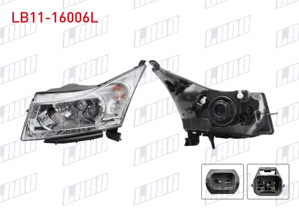 Far Sol Icı Krom Motorlu Chevrolet Cruze 2009-2012
