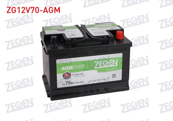 Aku Agm Start / Stop L3 12V 70 Ah (278X175x190)
