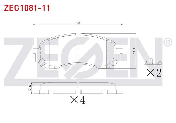 Fren Balata Ön Subaru Impreza 1.5-1.6İ 2000-2012 / Forester 2.0 2008-/ Outback 2.0 D 2009-/ Legacy V 2.0İ 2009-2014