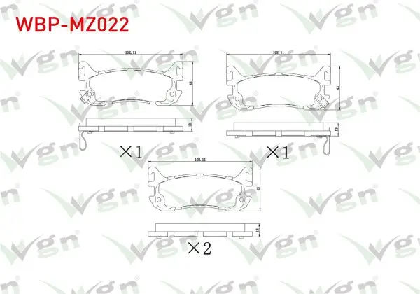 Fren Balata Arka Ikazlı Mazda 323 V 1.5İ 16V-1.8İ 16V 1994-1998 / Mx-5 I 1.6İ 16V-1.8 1990-1998