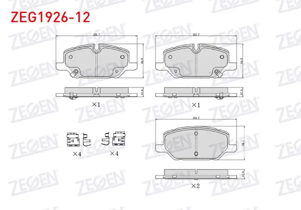 Fren Balata Ön Ikazlı Opel Insignia B 1.5T-1.6 CDTI-2.0 CDTI-2.0T 17 Jant 2017 -