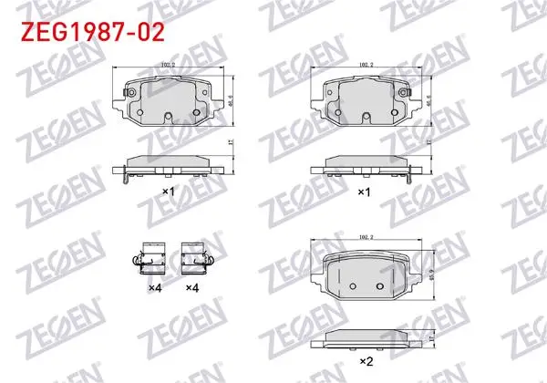 Fren Balata Arka Nissan Qashqai III (J12) 1.3 Dıg-T 2021-/ Renault Kangoo 2021 -