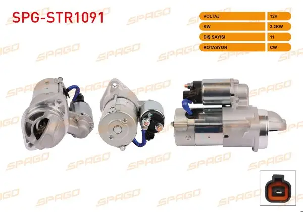Marş Motoru 12V 2.2Kw 11 Dıs Cw (Str3424) Hyundai H-1 08-12 / Kia Bongo 12-(2.5 CRDI Araclar İçin)