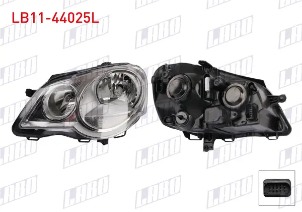 Far Sol Volkswagen Polo (9N_, 9A_) 2005-2009
