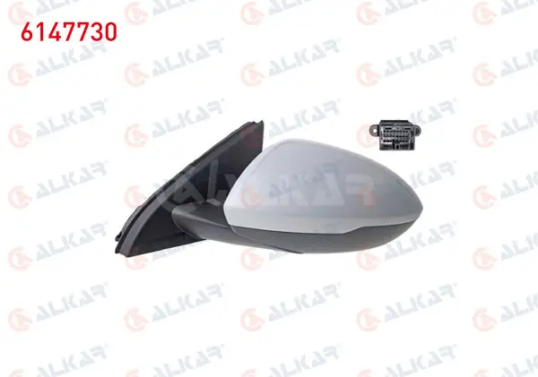 Dış Dikiz Aynası Sol Elektrikli Asferık Isıtmalı Astarlı Otomatik Katlanır Alt Aydınlatmalı Hafızalı 13 Pin Opel Insignia B (Z18) 2017 -