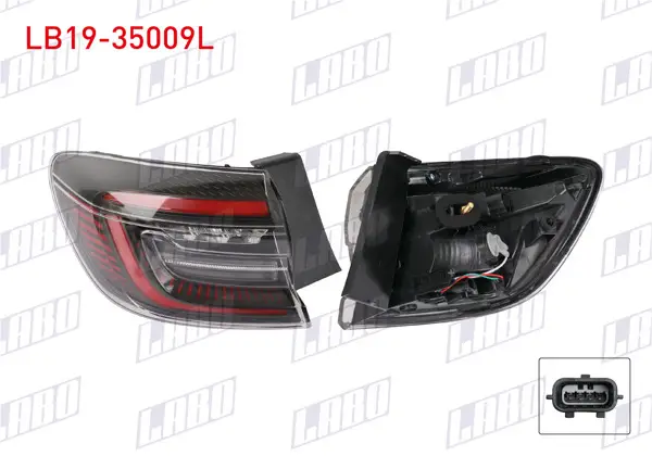Stop Sol Dıs Ledlı Kırmızı Cızgılı Renault Clio V Faz 2 2024 -