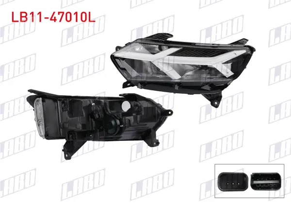 Far Sol Icı Beyaz Ledlı Motorlu Dacia Logan III / Sandero III / Jogger
