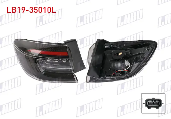 Stop Sol Dıs Ledlı Siyah Cızgılı Renault Clio V Faz 2 2024 -