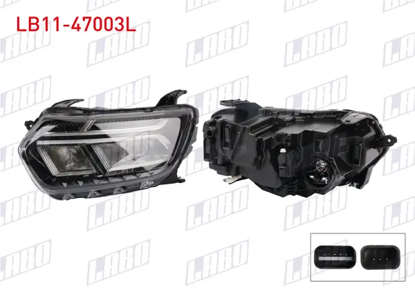 Far Sol Krom Cerceve Dacia Duster 2021 -