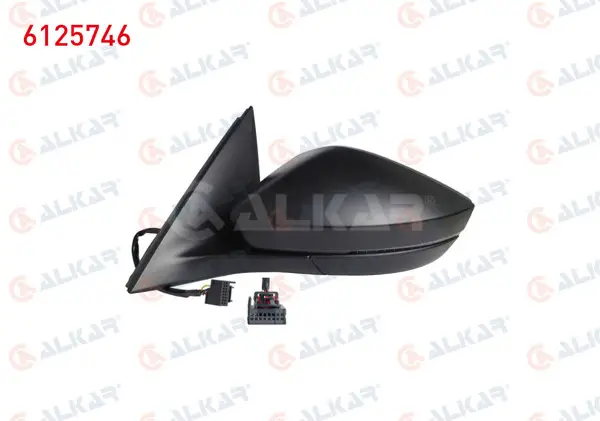 Dış Dikiz Aynası Sol Elektrikli Isıtmalı Sinyalli Led 6 Pin Skoda Scala / Kamıq 2019 -
