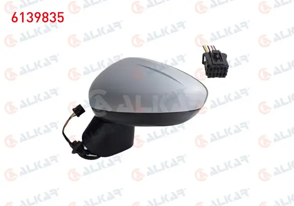 Dış Dikiz Aynası Sol Elektrikli Isıtmalı Astarlı 5 Pin Opel Crossland X (P17) 2017 -
