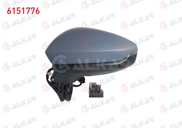 Dış Dikiz Aynası Sol Elektrikli Asferık Astarlı Otomatik Katlanır Sinyalli Ledlı 10 Pin Audi A3 Sportback 2019 -