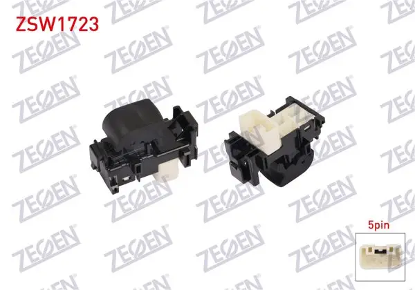 Cam Açma Anahtarı Tekli 5 Pin Toyota Auris 2007-2012 / Yaris 2005-2011