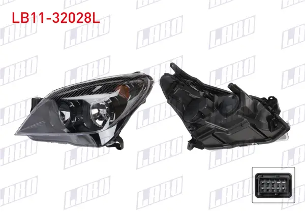 Far Sol Siyah Motorlu Sarı Sinyal Opel Astra H 2007-2010