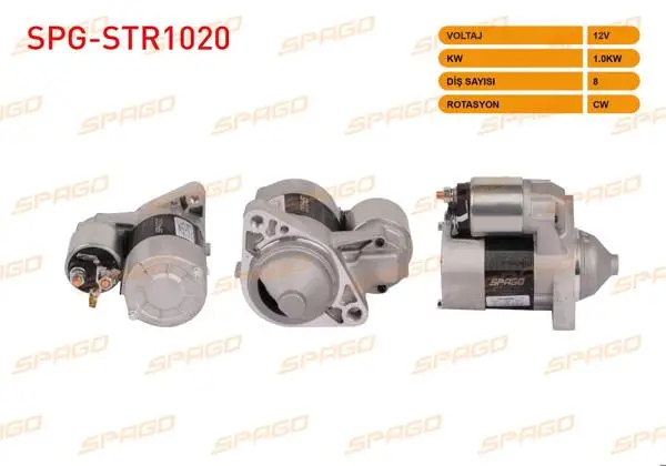 Marş Motoru 12V 1.0Kw 8 Dıs Cw (Str3270) Micra 92-10 / Note 06-13 (1.2 1.4 Benzinli Araclar İçin)
