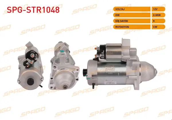 Marş Motoru 12V 2.3Kw 9 Dıs Cw (Str8013) Ducato 2.8 JTD 02-06 / Boxer 2.8 HDI 02-06 / Jumper 2.8 HDI 02-06