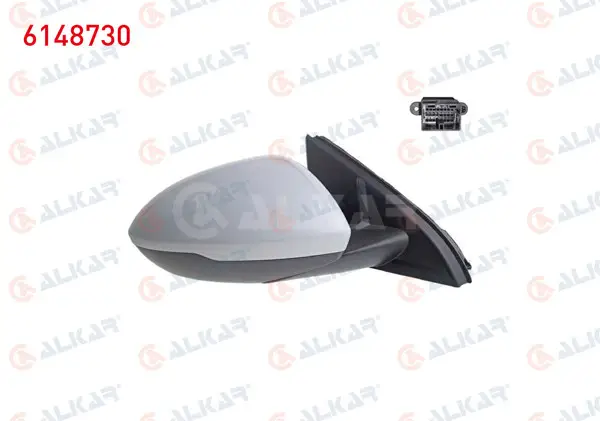 Dış Dikiz Aynası Sağ Elektrikli Isıtmalı Astarlı Otomatik Katlanır Alt Aydınlatmalı Hafızalı 13 Pin Opel Insignia B (Z18) 2017 -