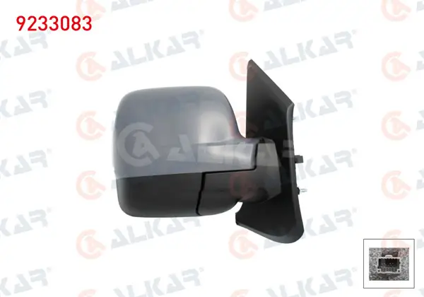 Dış Dikiz Aynası Sol Mekanik Asferık Astarlı Sinyalli 2 Pin Renault Traffic 2014 -