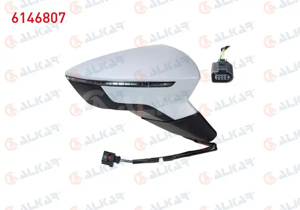 Dış Dikiz Aynası Sağ Elektrikli Isıtmalı Astarlı Otomatik Katlanır Sinyalli Hafızalı 12 Pin Seat Leon (5F1) 2012-2020