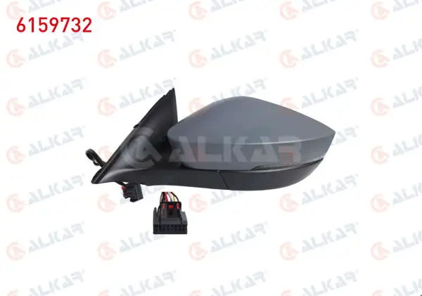 Dış Dikiz Aynası Sol Elektrikli Isıtmalı Astarlı Otomatik Katlanır Sinyalli Ledlı 8 Pin Skoda Octavia IV 2020 -