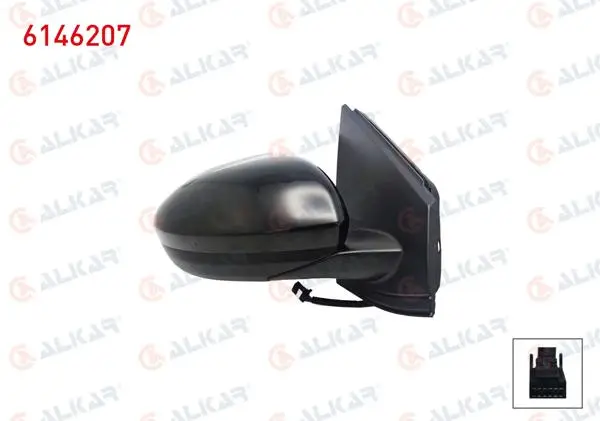 Dış Dikiz Aynası Sağ Elektrikli Isıtmalı Astarlı Kör Noktalı 9 Pin Dacia Sandero / Stepway II (B8_) 2021-/ Jogger 2022-/ Logan III 2021 -