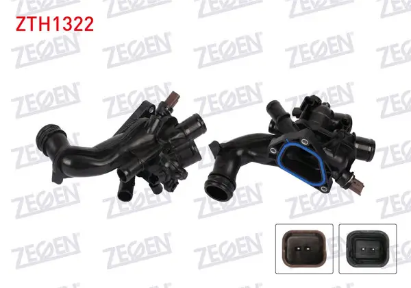 Termostat Komple Müşürlü 105 C Citroen C3 II (Sc_) 1.4 VTI, 1.6 VTI 2009-/ Ds3 1.4 VTI 2010-2015 / Peugeot 308 I 1.4, 1.6 2007-2014 / 207 1.4, 1.6 2007-2013