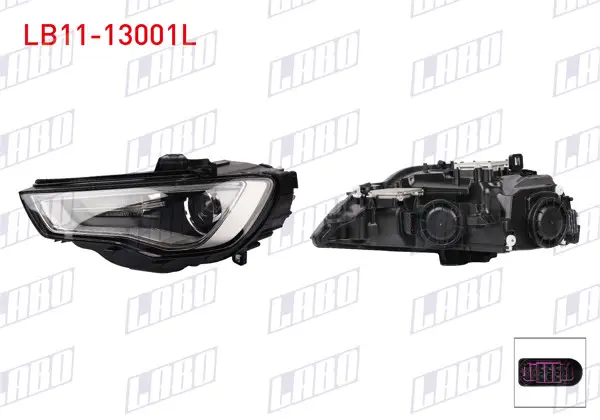 Far Sol Xenon Merceklı Ledlı Audi A3 2013 -