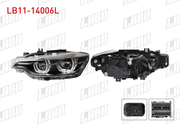 Far Sol Led Krom Çerçeveli BMW 3 Serisi (F30 Lcı) 2016-2019