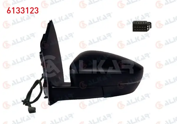 Dış Dikiz Aynası Sol Mekanik Asferık Sinyalli Dıkdortgen Soketlı 2 Pin Volkswagen Polo (6R1, 6C1) 2010 -