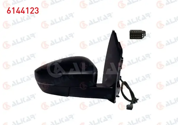 Dış Dikiz Aynası Sağ Mekanik Sinyalli Dıkdortgen Soketlı 2 Pin Volkswagen Polo (6R1, 6C1) 2010 -