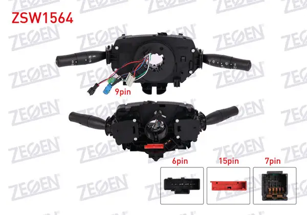Far Silecek Kumanda Kolu Komple 15 + 7 + 6 + 9 Pin Renault Megane II Hb 2002-2008