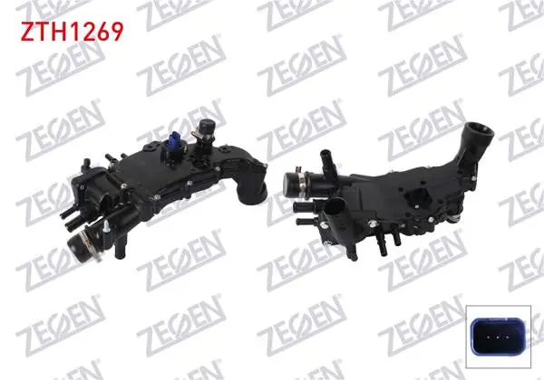 Termostat Komple Plastik 83 °C Peugeot 406 2.0 HDI 1995-2004 / 307 2.0 HDI 2000-2007 / Partner 2.0 HDI 2000-2007 / Citroen C5 III 2.0 HDI 2008-/ Berlingo 2.0 HDI 1999-2011