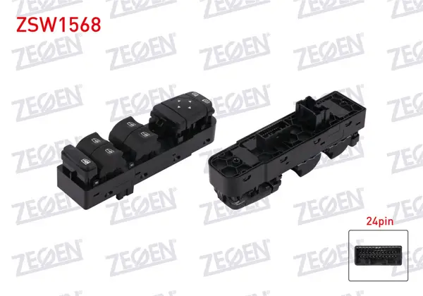 Cam Açma Anahtar Grup Ayna Ayarlı 24 Pin Renault Megane IV 2016-/ Talisman 2019-/ Kadjar 2015 -