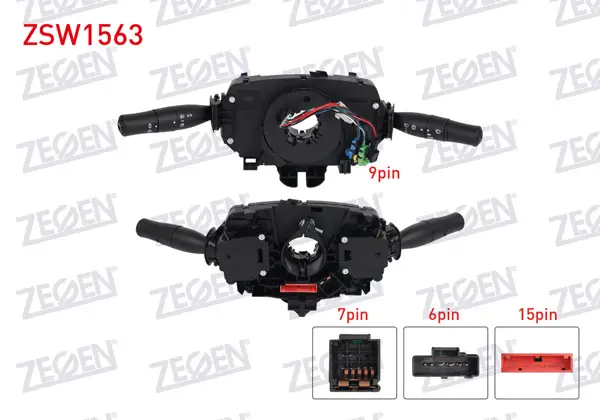 Far Silecek Kumanda Kolu Komple 15 + 7 + 6 + 9 Pin Renault Megane II 2002-2008
