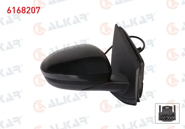 Dış Dikiz Aynası Sağ Mekanik Astarlı Dacia Sandero / Stepway II (B8_) 2021-/ Jogger 2022-/ Logan III 2021 -