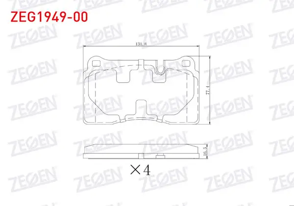 Fren Balata Ön VW Touareg 2.5 TDI 2004-2010-3.0 TDI 2004-2018-3.2 2002-2006 / Seat Leon 2.0 TDI-1.5 Etsı-1.5 TSI-1.0 TSI 2020-/ Ateca 1.6 TDI 2016-/ Cupra Formentor 1.5 TSI 2020 -