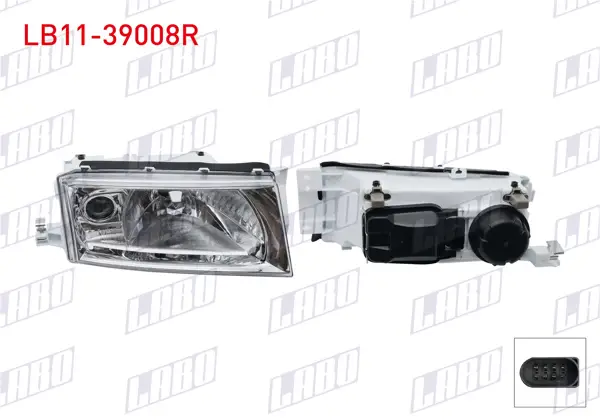 Far Sağ Merceksız Sis Farlı Motorlu Skoda Octavia 1998-2010